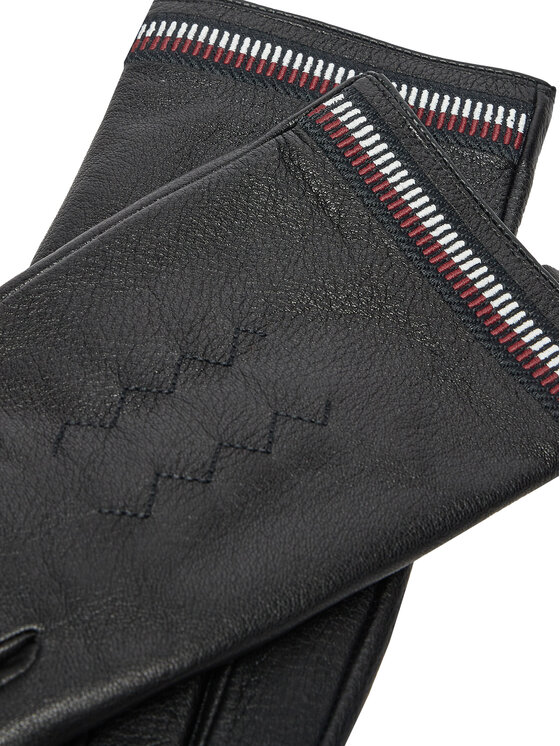Tommy Hilfiger Vīriešu cimdi Tommy Hilfiger Corp Love AM0AM12826 Melns