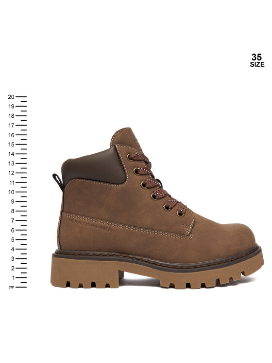 Tommy Hilfiger Turistická obuv Tommy Hilfiger T3X5-34125-1269509 D Hnědá