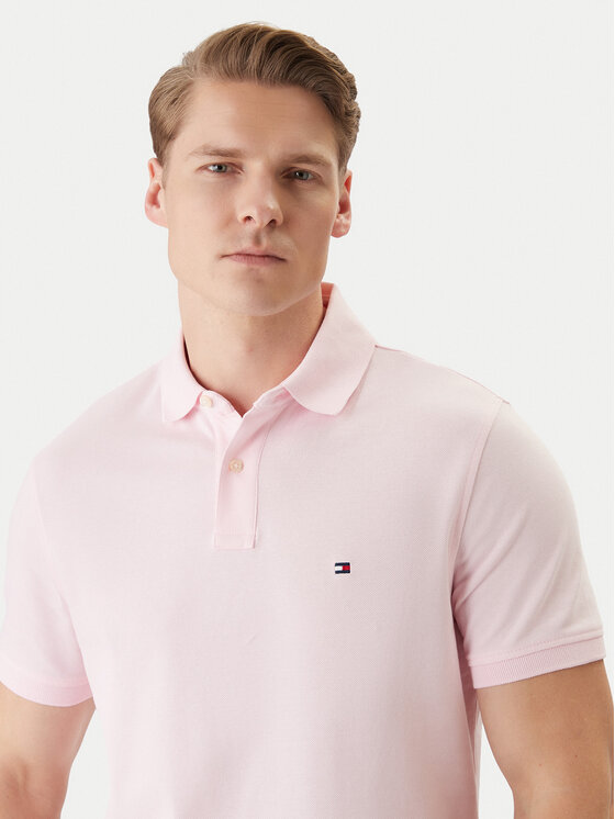 Tommy Hilfiger Tommy Hilfiger Polo marškinėliai 1985 MW0MW17770 Rožinė Regular Fit
