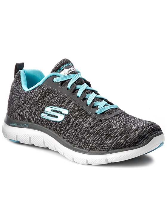 Skechers Сникърси Skechers Flex Appeal 2.0 12753/BKLB Сив