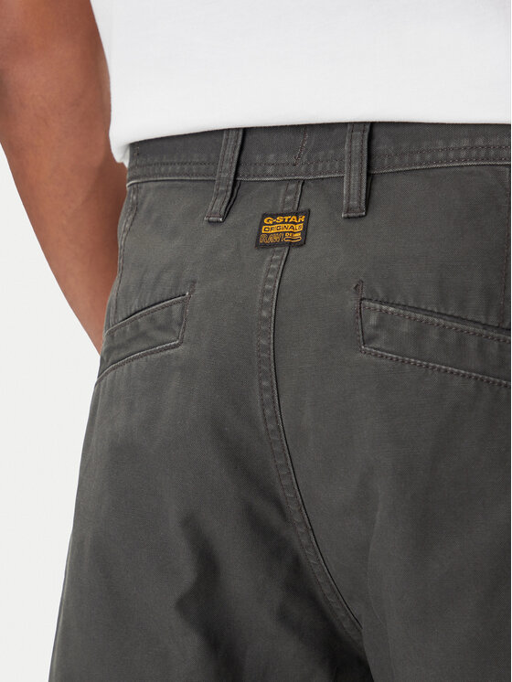 G-STAR G-Star Raw Штани з тканини R-3N D25224-D191 Сірий Straight Fit