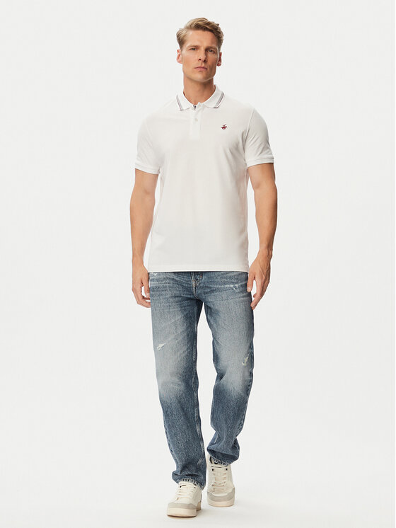 Beverly Hills Polo Club Beverly Hills Polo Club Поло P-SS26M-P450111 Білий Regular Fit
