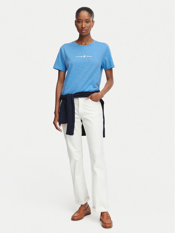 Beverly Hills Polo Club Beverly Hills Polo Club Camiseta P-SS26W-TS6510 Azul claro Regular Fit
