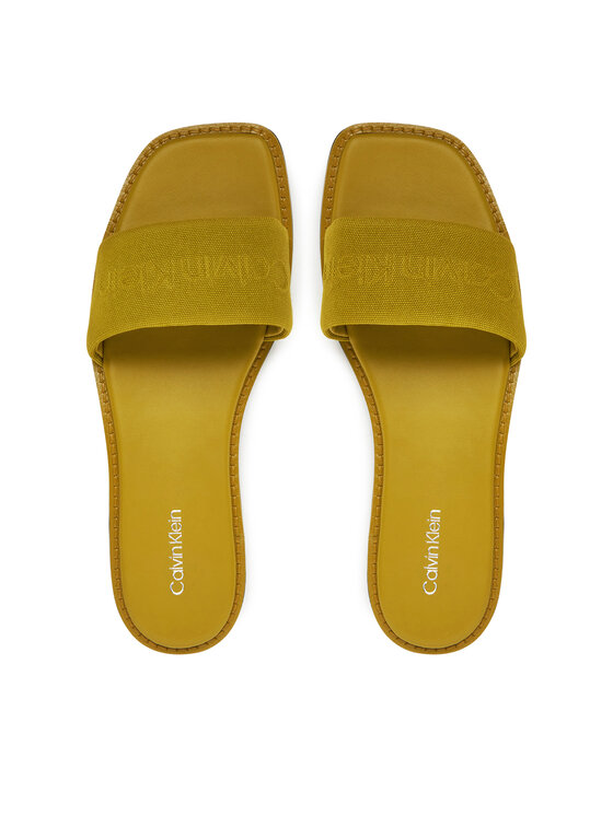 Calvin Klein Chanclas Calvin Klein Flat Slide - He HW0HW02378 Verde