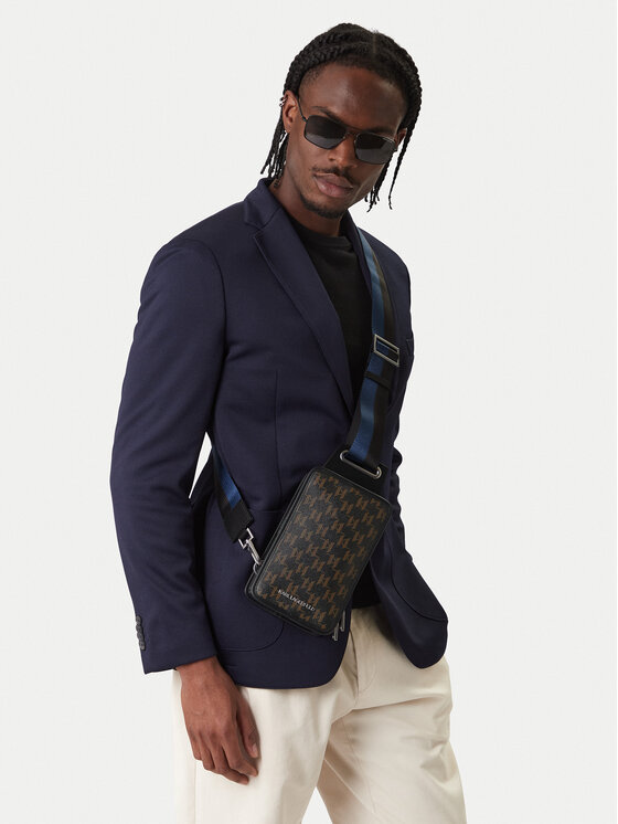 KARL LAGERFELD Torbica za okrog pasu KARL LAGERFELD B1M30230 Črna