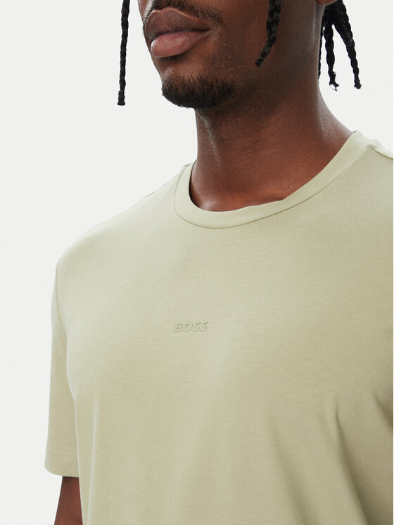 BOSS BOSS Camiseta Tchup 50473278 Verde claro Regular Fit