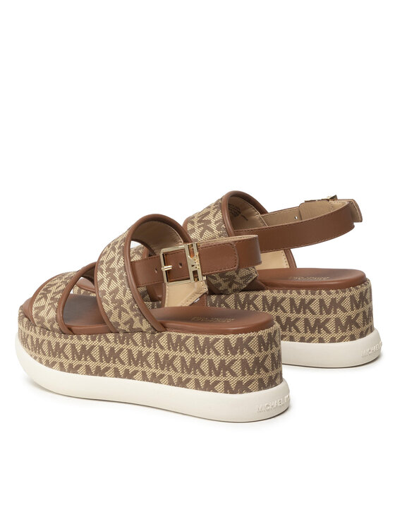 MICHAEL Michael Kors Sandály MICHAEL Michael Kors Presley Platform Sandal 40S2PRFA1Y Hnědá