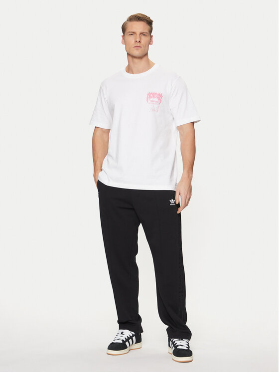 adidas adidas Футболка Trefoil Series Fashion Elevated Tee JD0665 Білий Regular Fit
