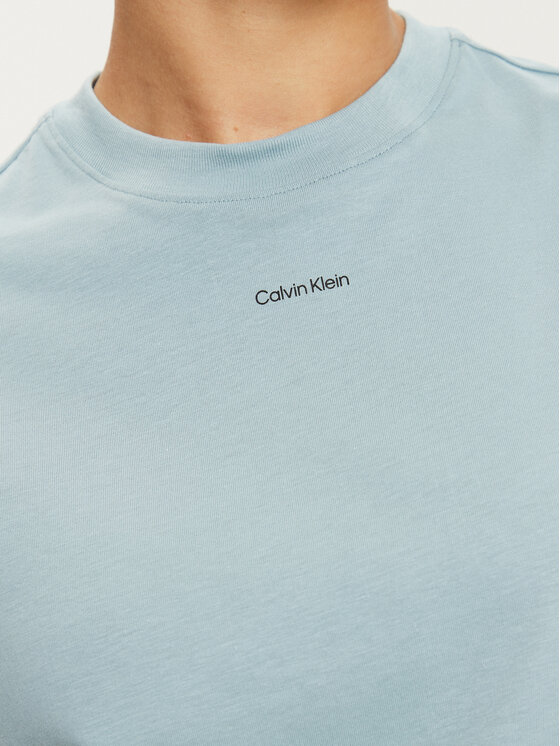 Calvin Klein Calvin Klein Marškinėliai K20K207519 Žydra Regular Fit