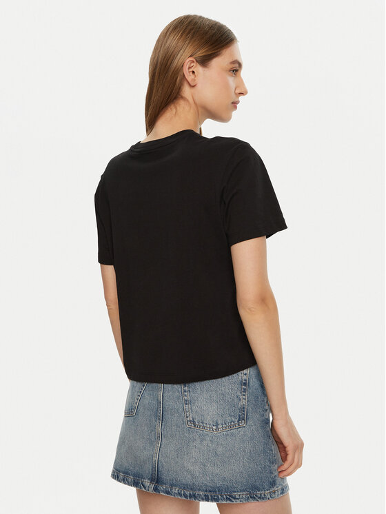 Guess Jeans Guess Jeans Футболка W5RI43 K8HM0 Чорний Regular Fit