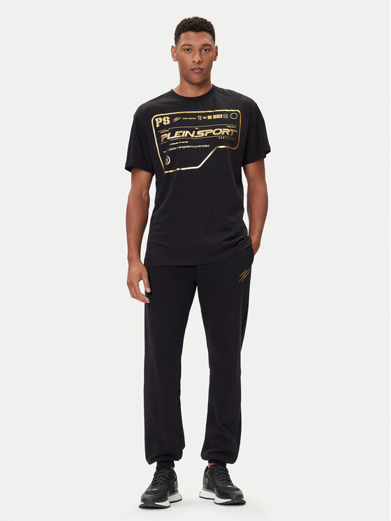 Plein Sport Plein Sport Футболка FAEC MTK8373 STE001N Чорний Loose Fit