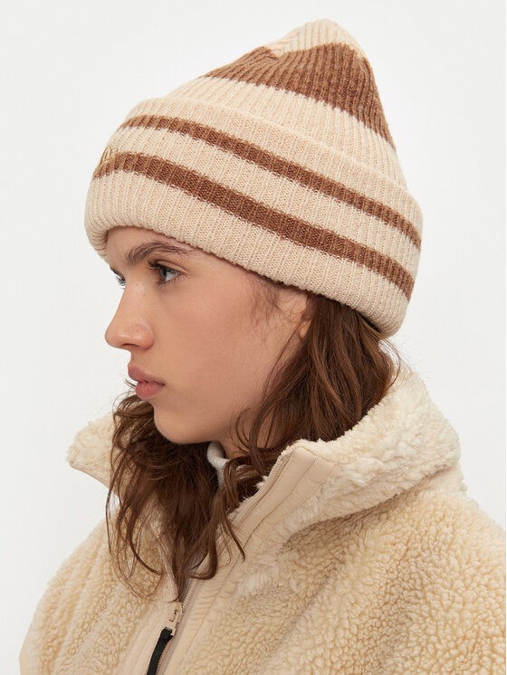 New Era Шапкa New Era Stripe Cuff Knit Beanie 60580764 Бежевий