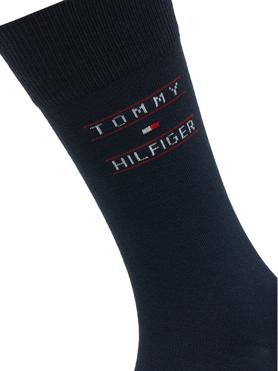 Tommy Hilfiger Dlouhé ponožky Tommy Hilfiger 701241158 Tmavomodrá