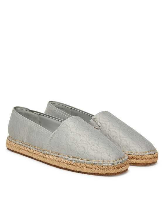 Calvin Klein Espadrilles Calvin Klein Flat Espadrille - Jacq HW0HW02467 Pelēks
