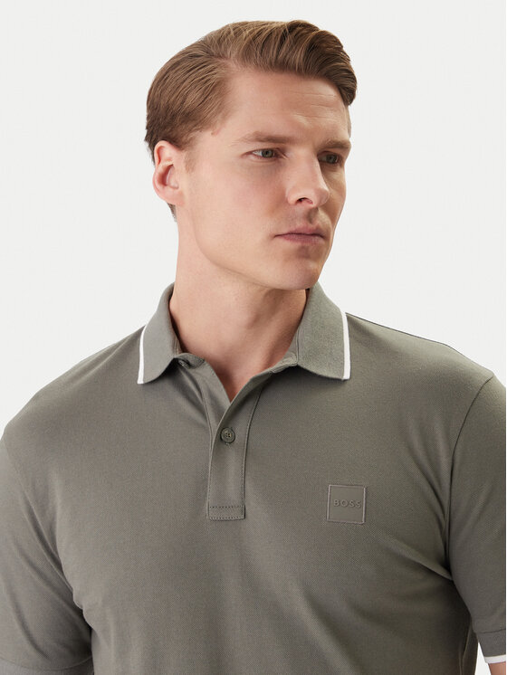 BOSS BOSS Polo Passertip 50507699 Gris Regular Fit