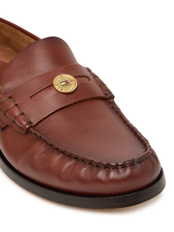 Tommy Hilfiger Mocassini Tommy Hilfiger Hilfiger Penny Loafer Smooth Lth FW0FW09249 Marrone