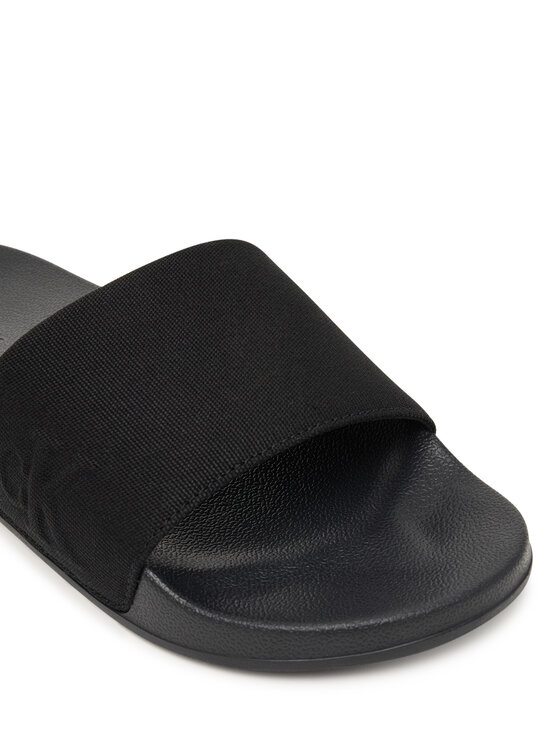 Calvin Klein Klapki Calvin Klein Ess Slide Hf Side Logo Cv HM0HM02227 Czarny