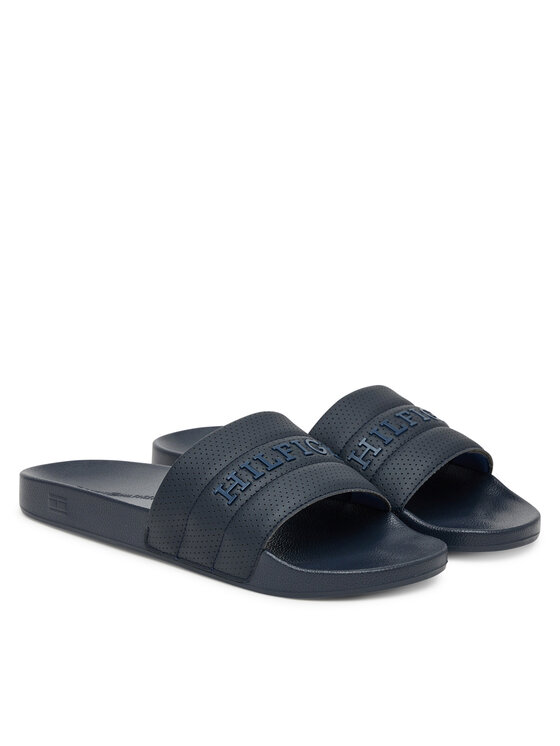 Tommy Hilfiger Chanclas Tommy Hilfiger Pad Perf Pool Slide FM0FM05709 Azul marino