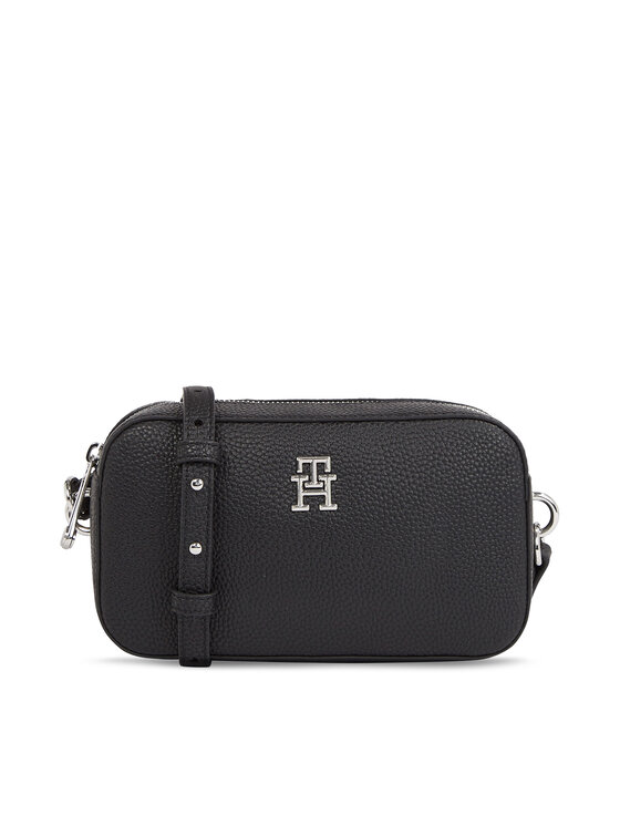 Tommy Hilfiger Geantă Tommy Hilfiger Th Emblem Camera Bag AW0AW15179 Negru