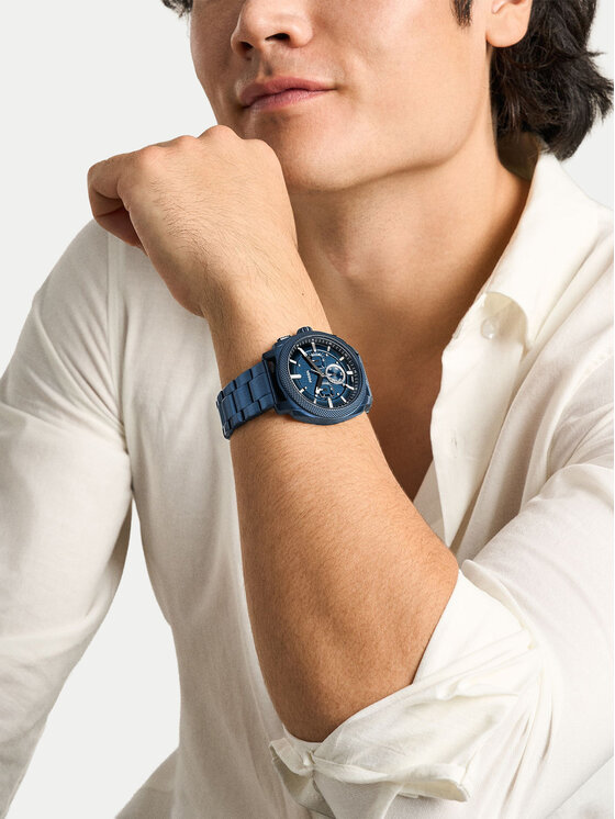 Fossil Годинник Fossil Machine Chrono FS6167 Cиній
