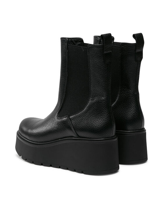 R.Polański Kotníková obuv s elastickým prvkem R.Polański 1581 Černá