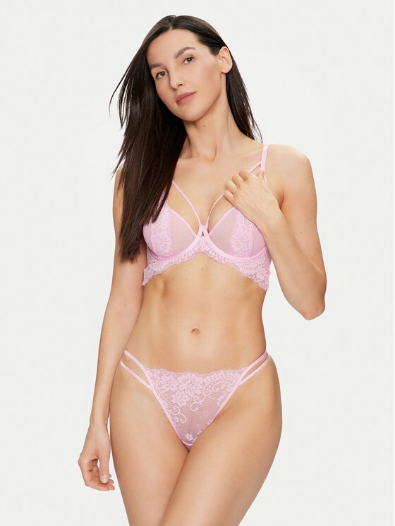 Hunkemöller Hunkemöller Nedrček s kostjo Milaan 205383 Roza