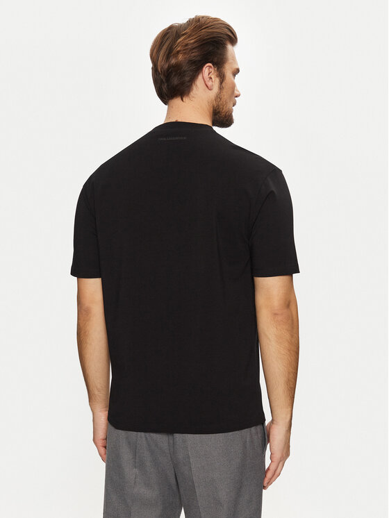 KARL LAGERFELD KARL LAGERFELD Camiseta 755198 551221 Negro Regular Fit