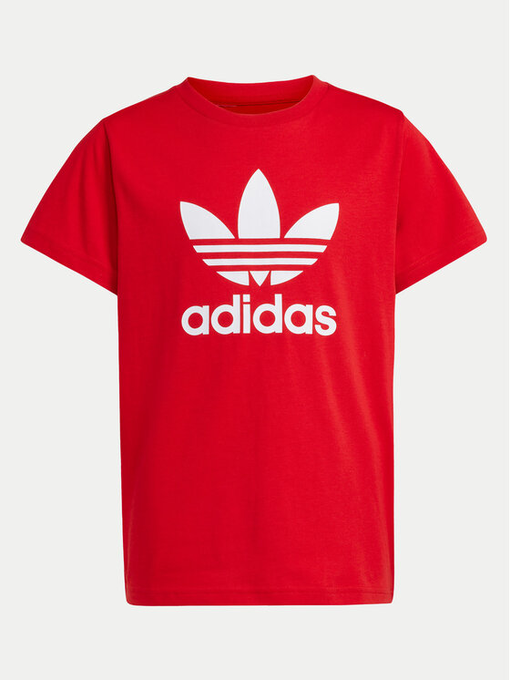 adidas adidas Футболка adicolor Trefoil IY7423 Червоний Regular Fit