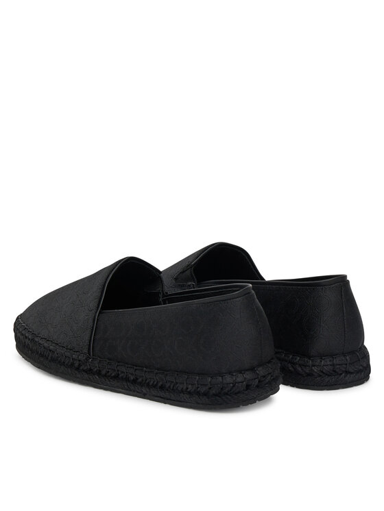 Calvin Klein Espadrilky Calvin Klein Flat Espadrille - Jacq HW0HW02467 Černá