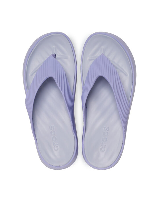 Crocs Japonke Crocs Getaway Groove Platform Flip 210700 Vijolična