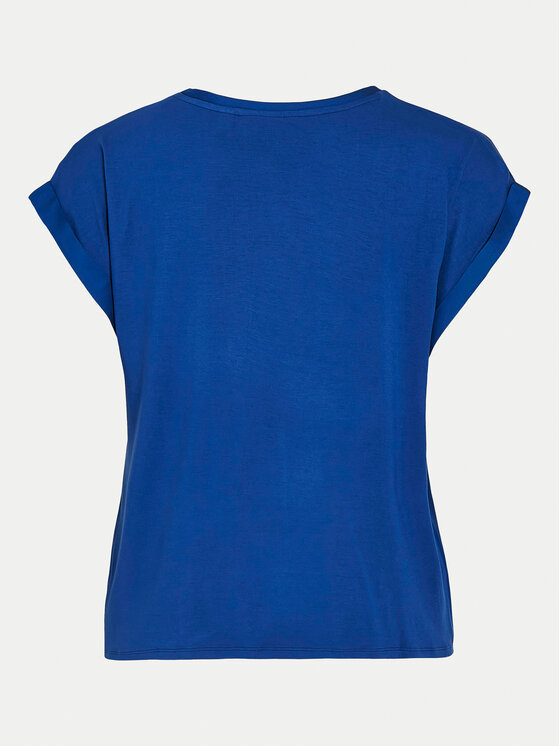 Vila Vila Футболка Ellette 14059563 Голубий Regular Fit