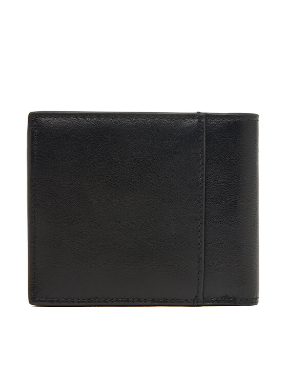 Calvin Klein Portofel Calvin Klein Bold Ck Suede Billfold W/ Coin LV04D1365G Negru