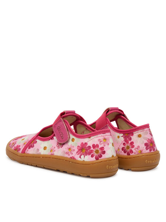 Froddo Тапочки Froddo Barefoot Canvas T-Bar G1700439-4 D Рожевий