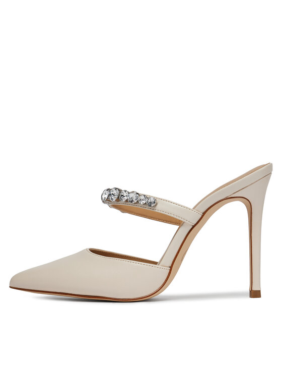 MICHAEL Michael Kors Klapki MICHAEL Michael Kors Jessa Mule Pump 40S3JSHP1L Écru
