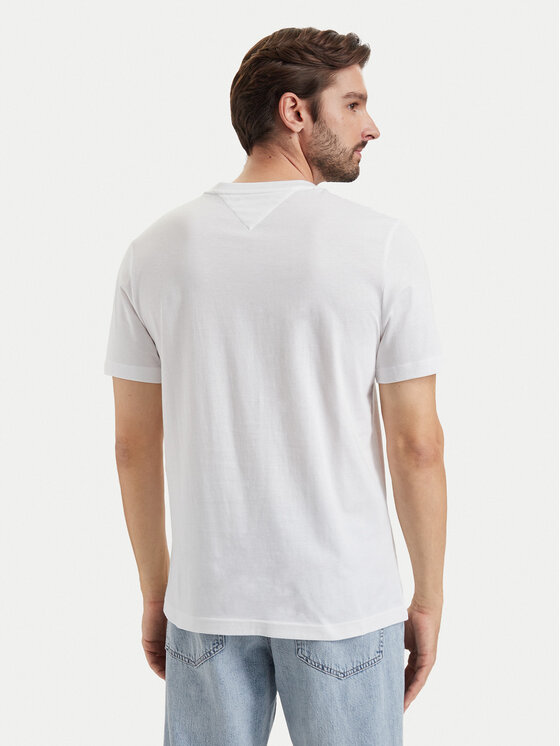 Tommy Hilfiger Tommy Hilfiger Camiseta Brand Love MW0MW44882 Blanco Regular Fit