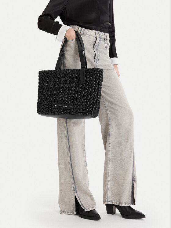 KARL LAGERFELD Kabelka KARL LAGERFELD A4W30071 Černá