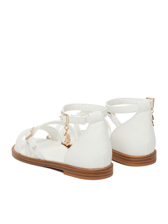 U.S. Polo Assn. Босоніжки U.S. Polo Assn. EO-ANGE001K/6Y1 Білий