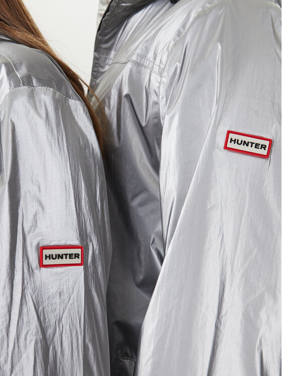 Hunter Hunter Dežna jakna HARU0008261 Srebrna Regular Fit