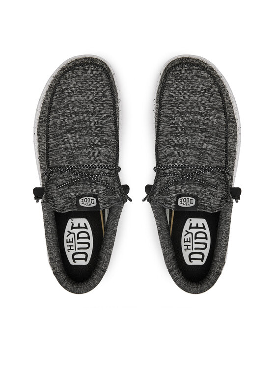 Hey Dude Mokasīni Hey Dude Wally Sport Knit 40536-066 Melns