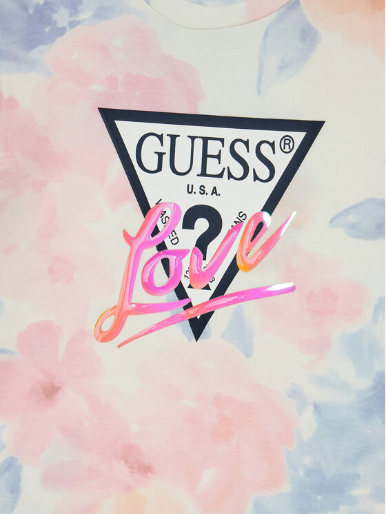 Guess Guess Футболка J5RI05 K6YW4 Кольоровий Boxy Fit