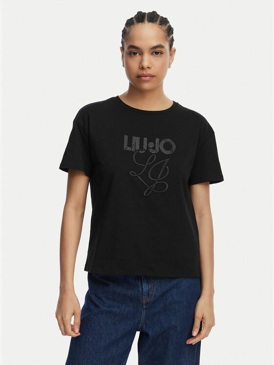 Liu Jo Liu Jo Camiseta WA6238 JS923 Negro Regular Fit