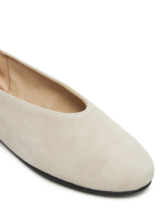 Calvin Klein Baleríny Calvin Klein Ballerina Round Hw Sue HW0HW02565 Béžová
