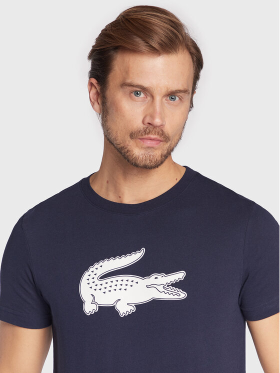 Lacoste Lacoste Футболка TH2042 Cиній Regular Fit