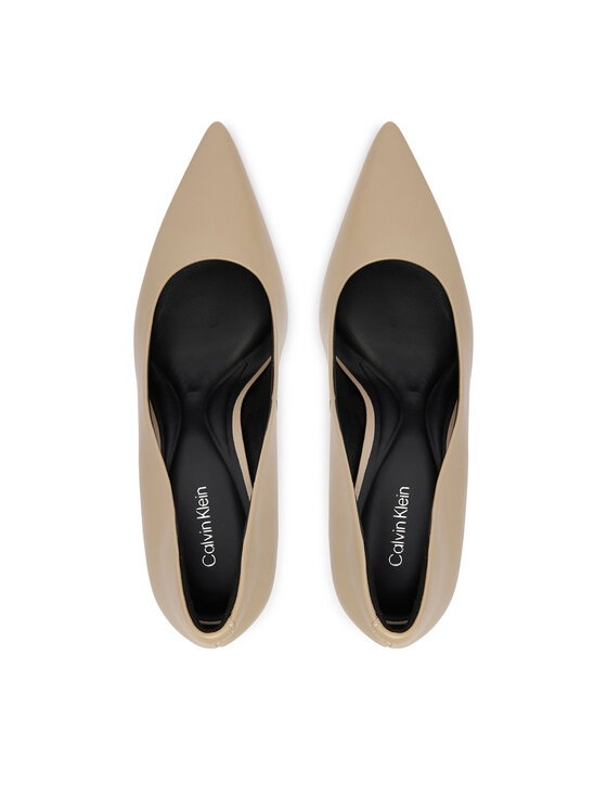 Calvin Klein Štikle Calvin Klein Ess Stiletto 90 HW0HW02608 Bež
