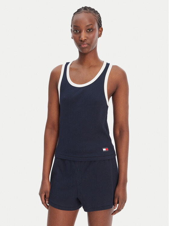 Tommy Hilfiger Tommy Hilfiger Top UW0UW06308 Blu scuro Regular Fit