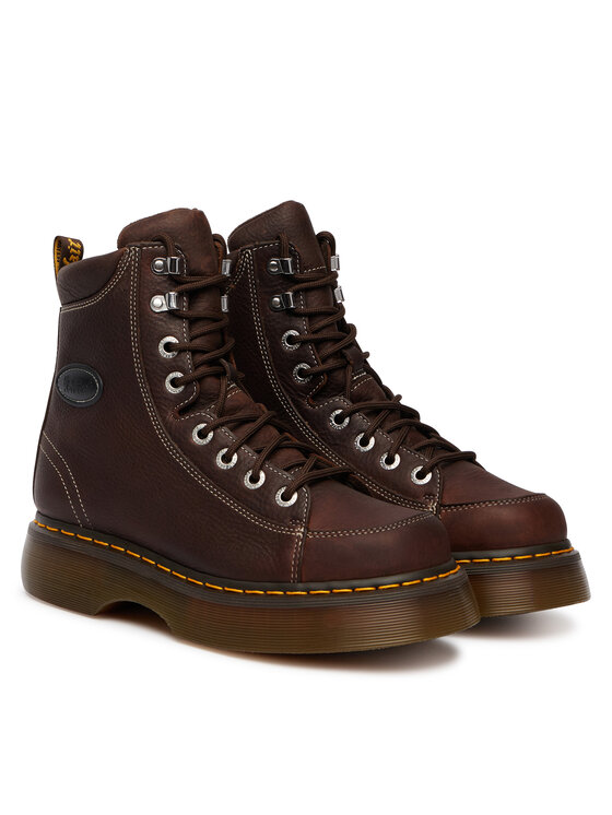 Dr. Martens Botines planos Dr. Martens Buzz 8-Eye DM42033200 Marrón oscuro