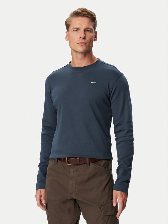G-STAR G-STAR Longsleeve True  D30082-D976 Dunkelblau Regular Fit