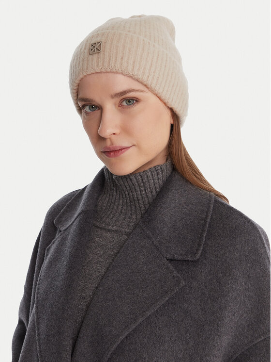 Calvin Klein Sapka Calvin Klein Emblem Brushed LV04D8067G Bézs