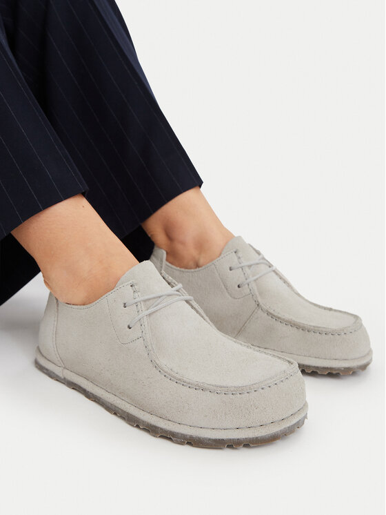 Birkenstock Poltopánky Birkenstock Utti Lace 1029575 Écru