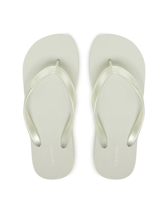 Calvin Klein Japonki Calvin Klein Flatform Flip Flop Met Tpu HW0HW03120 Niebieski jasny